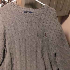 Polo Ralph Lauren, Gray, Sweater. XL. Like New/Gently Used